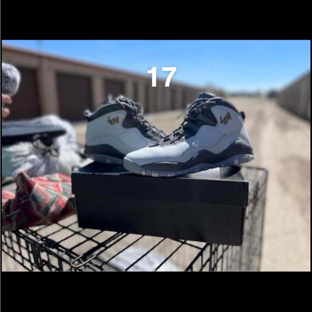 Size 6.5-8 woman’s. $10 for all shoes, $50 for the Js.
